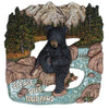 Black Bear Please Wipe Your Paws Lodge Wall Decor for The Home - Cute Black Bear Decor Wall Plaque Country Style Decorations - Home Decor Bears Den Sign Black Bear Framed Art Hunting Lodge Signs