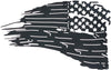 Metal American Flag Wall Décor - US Flag Metal Art Military Office Décor - America Decorations for Home Patriotic Metal Signs - Outdoor American Flag Steel Wall Decorations