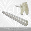 Interchangeable Mystical Silver Unicorn Horn Only