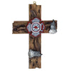 Pine Ridge Fireman Wall Cross - Cross Decor For Wall, American Flag Inspirational Cross, Fireman Axe, 4 X 6 Inches