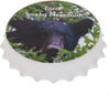 Magnetic Bottle Opener for Refrigerator - Black Bear Great Smoky Mountains Beer Bottle Opener Wall Mount - Bar Accessories and Gifts Bottle Cap Opener
