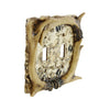 Rustic Faux Deer Antler with Hooves Tracks Double Light Switch Electrical Plate Cover