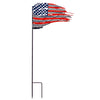 METAL US FLAG (W/ YARD STAKE)