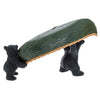 Black Bear Canoe Wildlife Welcome Sign - Welcome Table Decor Bear Decorations for Cabin - Bear in Canoe Welcome Sign for Desk Rustic Bear Decor for the Home - Housewarming Gifts for Women