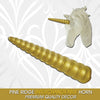 Interchangeable Mystical Gold Unicorn Horn Only