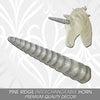 Interchangeable Mystical Silver Glitter Unicorn Horn Only