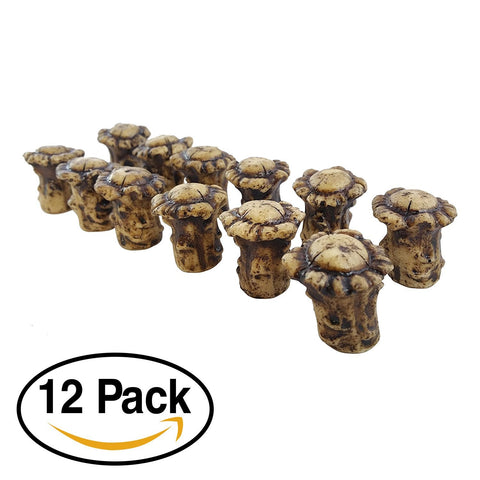 Pine Ridge Antler Drawer / Cabinet Knobs (Pack of 12) Knob Pulls with Screws. Antler Decor