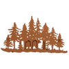 Pine Ridge Bear Scene Metal Wall Art - Western Decorative Heavy Duty Wall Hanging Display For Home, Kitchen, Toilet and Bathroom
