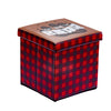 Pine Ridge Collapsible Storage Ottoman Don't Wake The Bear - Foot Rest Stool, Folding Toy Chest, Compact Cube With Lid