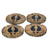 Old West Deer Antler Coasters with Outdoors Theme Rustic Cabin
