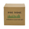 Fire Department Coaster Set - 4 Coasters Fireman Fire Fighter Gift