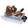 Bigfoot Sasquatch Lounging in Pontoon Tabletop Figurine Home Decor