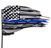 METAL BLUE LINE FLAG (W/ YARD STAKE)