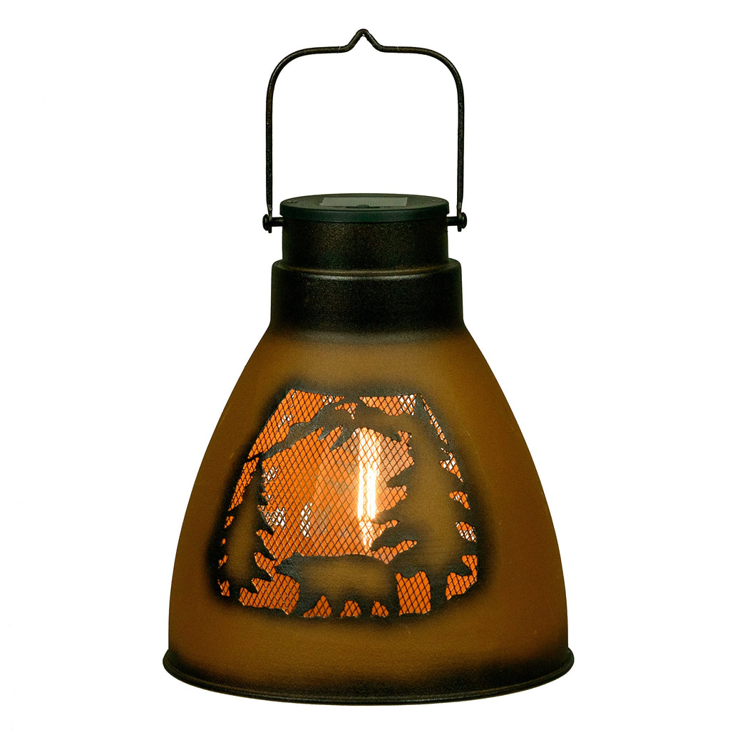 SOLAR HANGING BEAR LANTERN