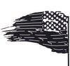 METAL US FLAG (W/ YARD STAKE)