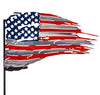 METAL US FLAG (W/ YARD STAKE)