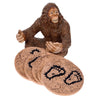 Pine Ridge Bigfoot Sasquatch Coasters for Drinks - Wooden Table Coaster Set of 5 with Cork Pads