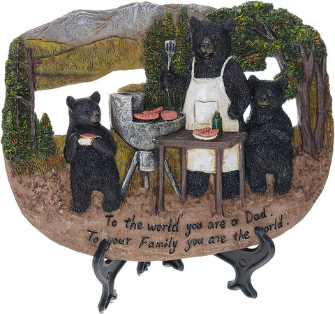 Pine Ridge Father Bear Wall Plaque - Inscribed 