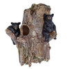 Black Bear Tree Birdhouse - Wooden Hanging Bird House Outdoor Decoration Gifts for Bird Lovers - Garden Rustic Decorative Hand-Painted Bird House Craft