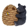 Pine Ridge Black Bear Beehive Toothbrush Holder, Shower Caddy For Family, Kids, Couple 2 Slot, Countertop Sink Vanity with Anti-Slip Base and Drainage, Bathroom Organizer
