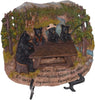 SIT A WHILE BEAR WALL PLAQUE