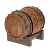 WHISKEY BARREL DRINK COASTER WITH HOLDER - BARREL AGED WHISKEY