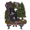 Pine Ridge Black Bear Saved By Grace Wall Art Plaque with Easel, Bear Hugging A Cross Tabletop Home Decor, Rustic Wildlife Cabin Hunting Ready to Hang Office Desk Decor