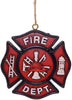 4 Assorted Firefighter Ornaments