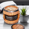 Whiskey Barrel Coaster Set