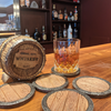 Whiskey Barrel Coaster Set