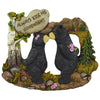 Pine Ridge Couple Black Bear With White Stone Inscribed 