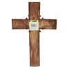 Magnificent Fireman Fire and Rescue Wood Look Wall Cross with Star Accents and Fire Shield