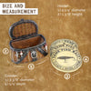 Fishermans Fishing Creel Four Piece Coaster Set With Fishing Basket Base