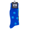 Pine Ridge Bear Paw Socks - Animal Print Crew Socks for Men and Women - Lightweight and Comfortable Fit Fashion Socks (Blue)