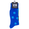 Pine Ridge Bear Paw Socks - Animal Print Crew Socks for Men and Women - Lightweight and Comfortable Fit Fashion Socks (Blue)