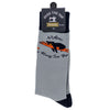 Pine Ridge Black Bear Socks - Relax Hang in There Animal Print Crew Socks for Men and Women - Lightweight and Comfortable Fit Fashion Socks (Gray and Black)