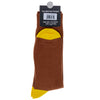 Pine Ridge 2nd Amendment Socks - Est 1791 Design Crew Socks for Men and Women - Lightweight and Comfortable Fit Fashion Socks (Brown)
