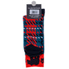 Pine Ridge Black Bear and Paw Socks - Animal Print Crew Socks for Men and Women - Lightweight and Comfortable Fit Fashion Socks (Blue Plaid)