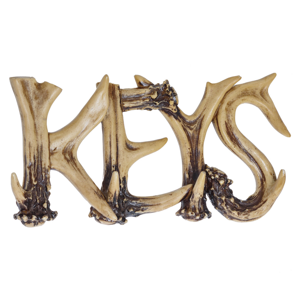 Deer Antler Hook Key Holder - Coat Hooks Deer Hunting Decorations For Home - Deer Camp Decor Entrance Key Organizer - Deer Accessories For Home Hanger Hooks Wall - Rustic Home Decor Key Holder
