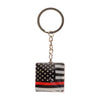 Red Line small square Key Chain
